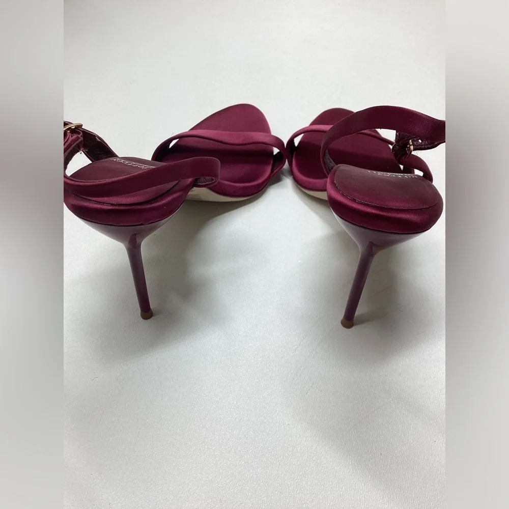 JEFFREY CAMPBELL Go-getter Sandal In Fuchsia Satin Size 9 - Picture 2 of 13